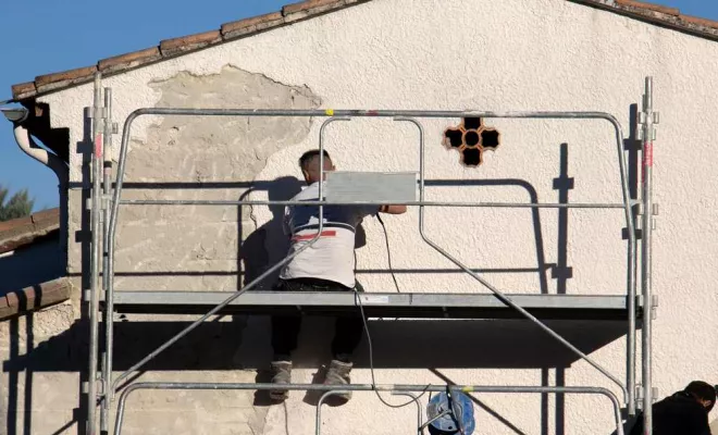 Ravalement de façade , Romans-sur-Isère, DAUPHINOISE ISOLATION FACADE